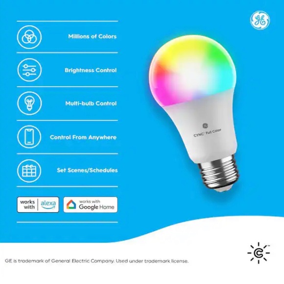 GE CYNC Direct Connect Smart Light Bulbs *NEW* - Picture 3 of 8